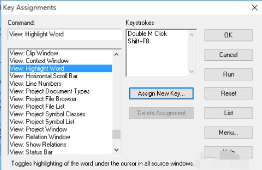 Source insight的快捷键更改方法分享