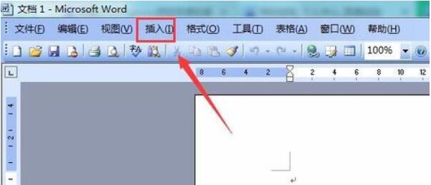 word2003中插入页码的方法