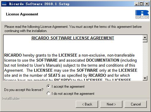 Ricardo IGNITE 2018安装的详细操作教程