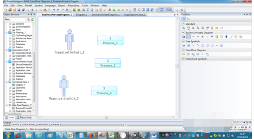 powerdesigner建立数据流图的使用方法