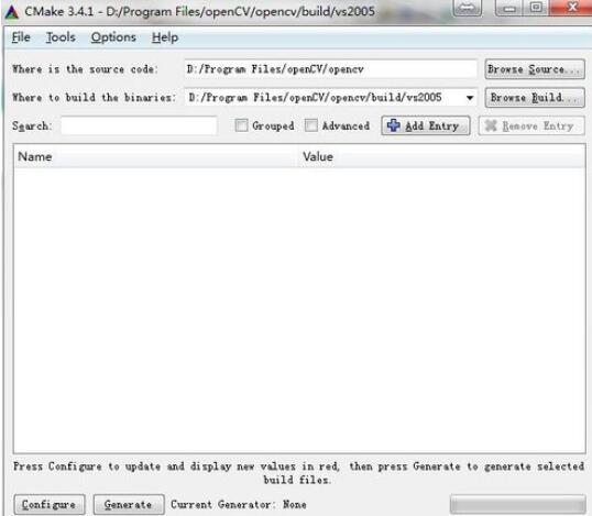 Visual Studio 2005(VS2005)安装OpenCV的操作步骤