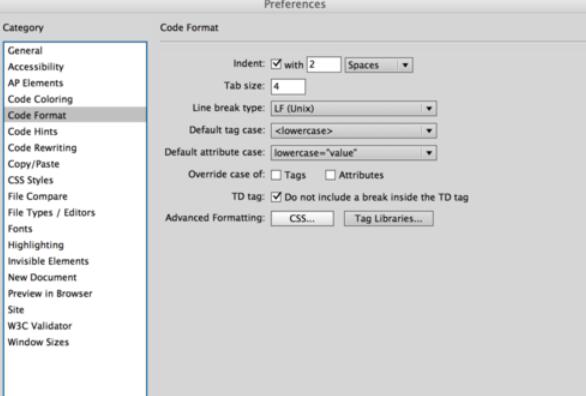 Dreamweavercs6中将CSS样式修改成一行的方法