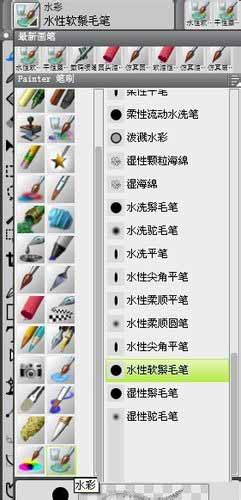 Painter绘制出水彩画效果图片的相关教程