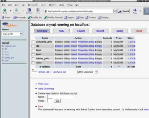 phpmyadmin新建数据库的操作步骤
