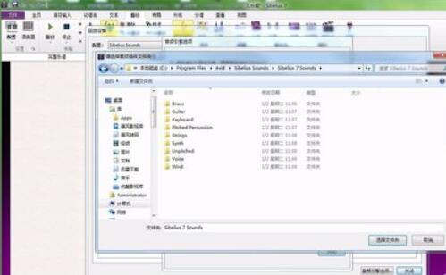 西贝柳斯打谱软件中导入音色库的操作方法