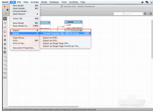 MySQL WorkBench设计数据库的操作过程