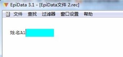 epidata中REC的文件无变量名解决方法