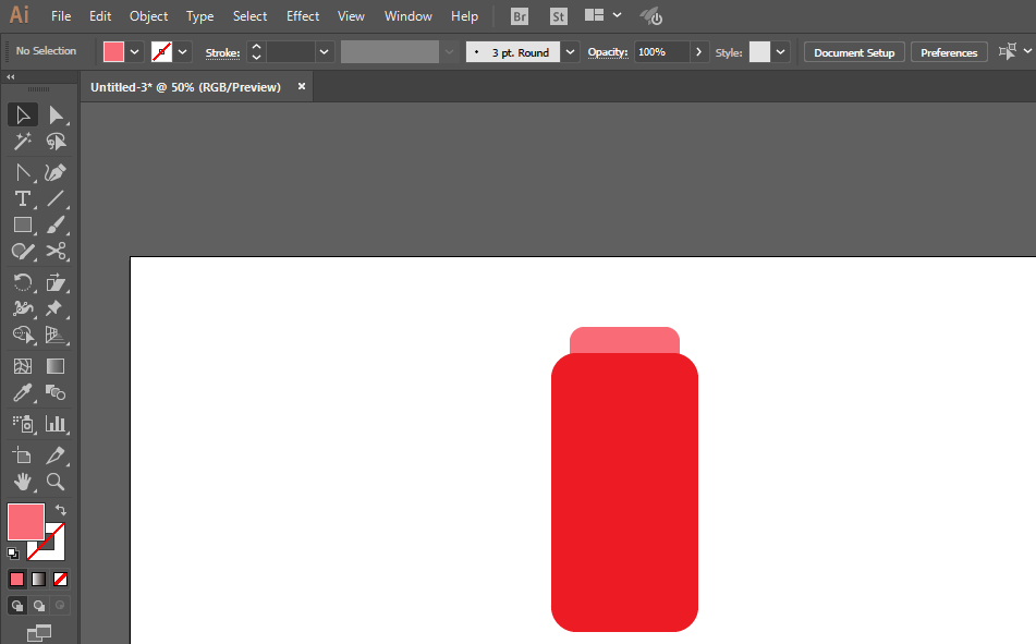 ai制作番茄酱料瓶图标的操作流程