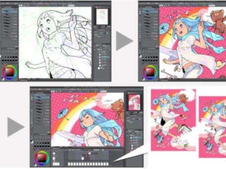 CSP优动漫PAINT动画创作操作方法