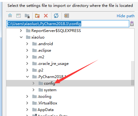 pycharm导入配置文件的简单操作教程