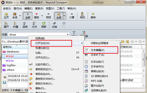 Beyond Compare比较文件跳转到编辑页的详细操作步骤