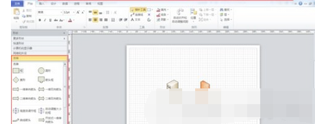 Microsoft Visio 2013添加形状的简单操作