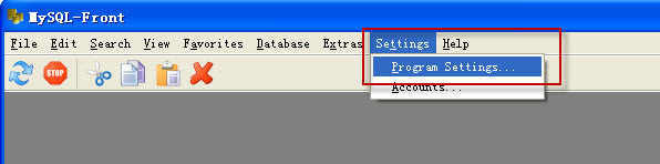 MySQL-Front设置中文语言模式的基础操作