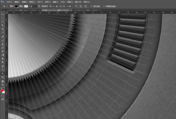 PS临摹一个旋钮的详细操作