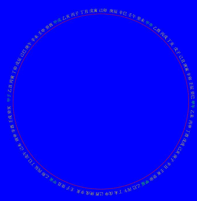 fireworks8制作矢量的六十甲子圆图的详细方法