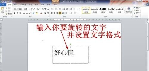 Microsoft Office 2003中旋转文字的操作步骤