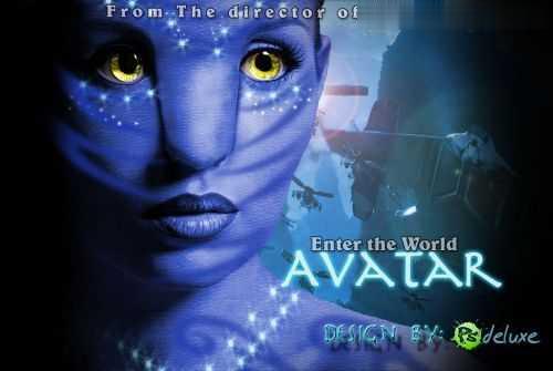 Photoshop设计制作唯美的阿凡达电影海报教程