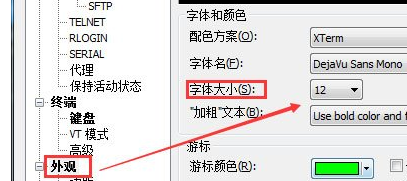 Xshell调整字体大小的具体方法