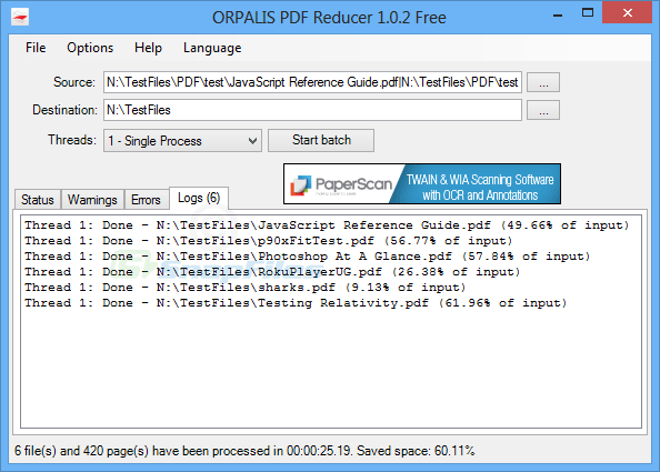 PDF压缩工具 PDF Reducer软件截图