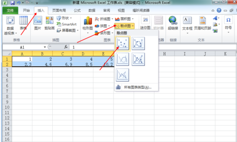 Microsoft Office 2010做出回归直线的具体方法