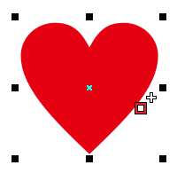 CorelDraw X4制作扑克牌红桃的操作步骤