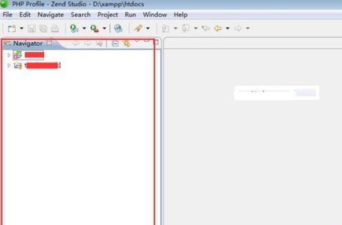 zend Studio左侧项目导航消失了的处理方法