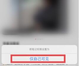 小红书笔记怎么设置仅自己可见 小红书笔记设置仅自己可见方法
