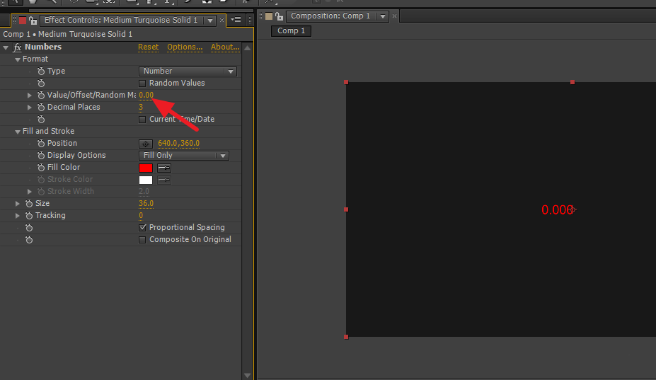 AE设计数字递增效果动画的操作方法