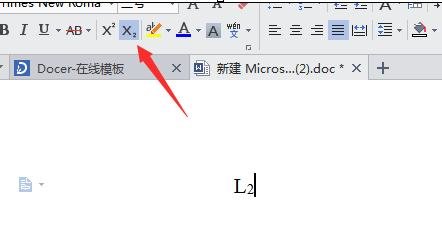 word 2010输入下角标的操作步骤