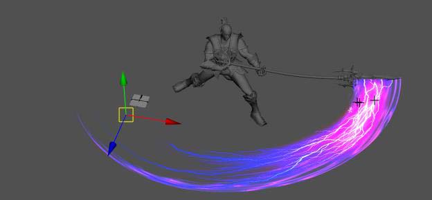 maya设计武器刀光拖尾效果的详细流程