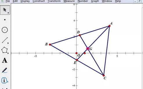 几何画板验证三角形重心坐标公式的详细步骤