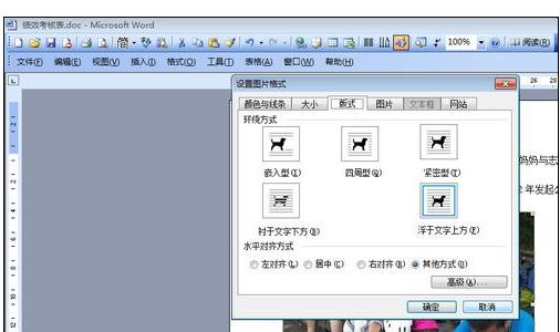 Microsoft Office 2003文档图片进行随意排版的操作教程