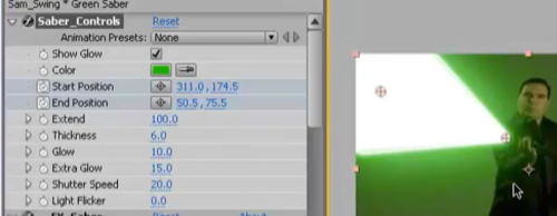 AE打造光剑效果的操作方法
