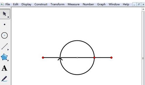 几何画板绘制周角的操作流程