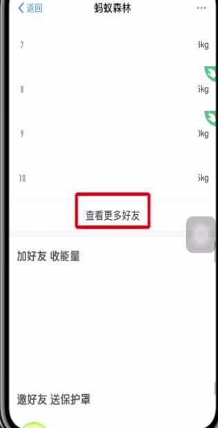 支付宝蚂蚁森林中帮好友收能量的简单方法