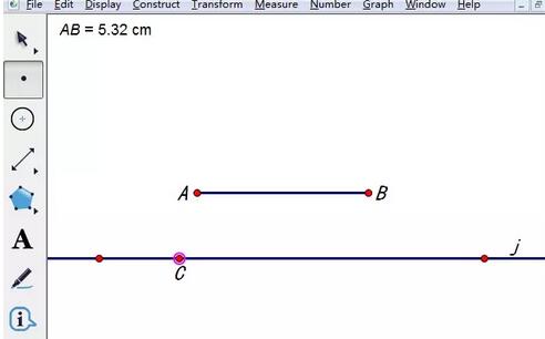 几何画板截取相等线段的操作方法