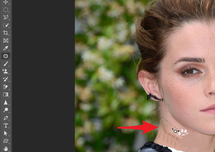 ps如何去除淡化脖颈纹?ps去除淡化脖颈纹的方法