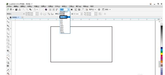 coreldraw 2018如何使用缩放级别?coreldraw 2018使用缩放级别的方法