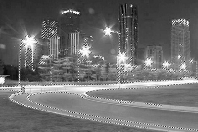 Photoshop制作灯光朦胧效果的操作方法