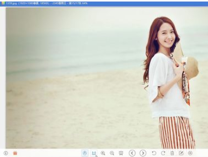 2345看图王看图时锁定纵横比的操作方法