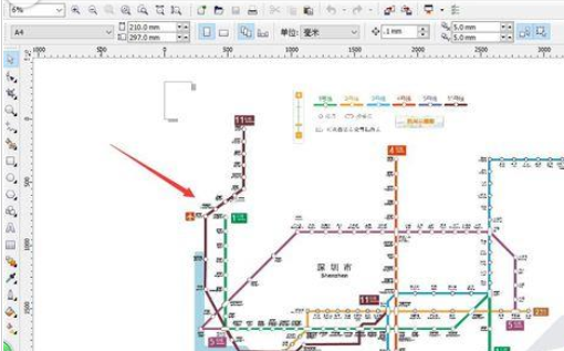 CorelDraw X4绘制深圳地铁线路图的操作教程