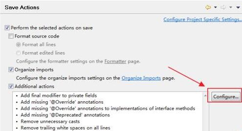 eclipse设置自动删除空白行和语句后多余空格的简单方法