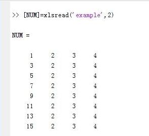 Matlab读取excel文件里数据的操作方法