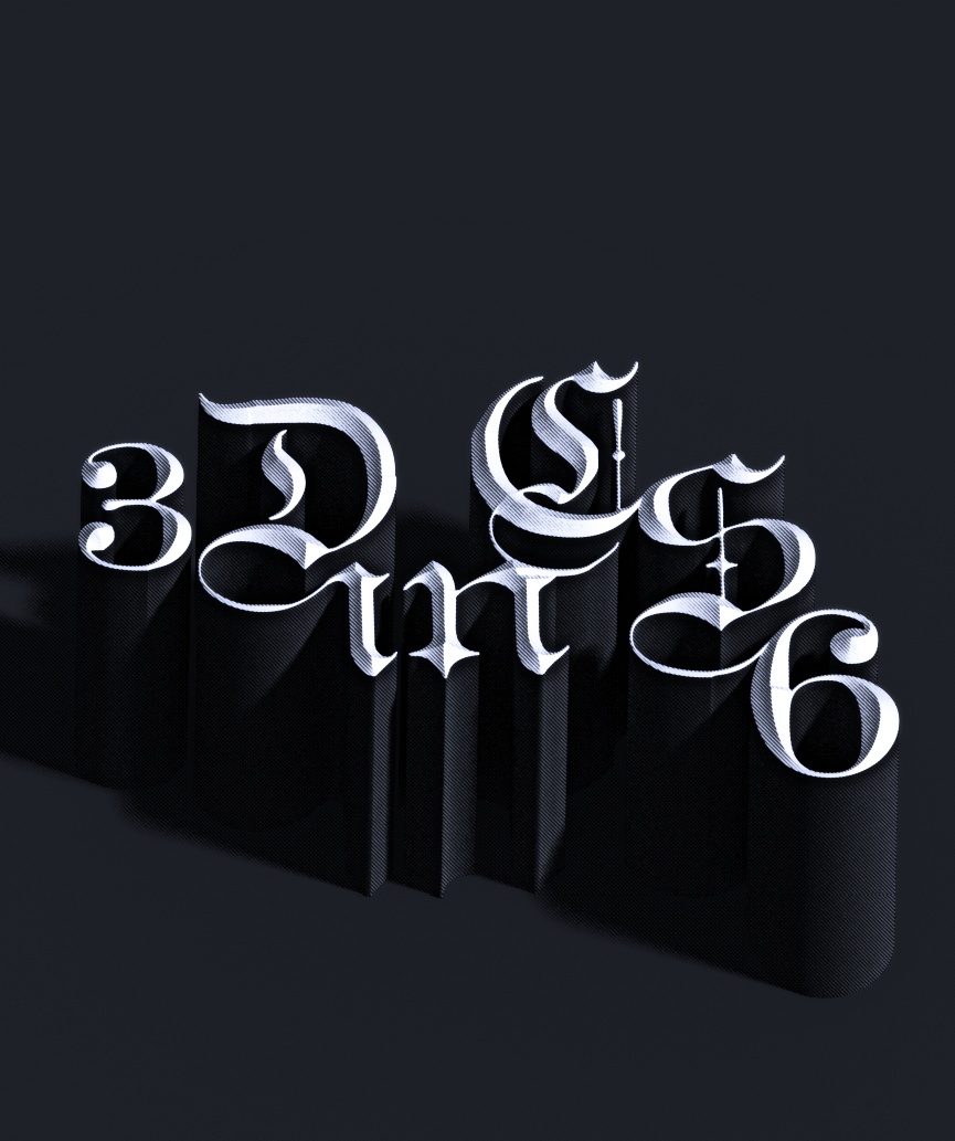 photoshop cs6制作立体3D字母的操作步骤