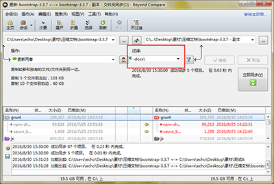 Beyond Compare显示已过滤文件夹的图文步骤