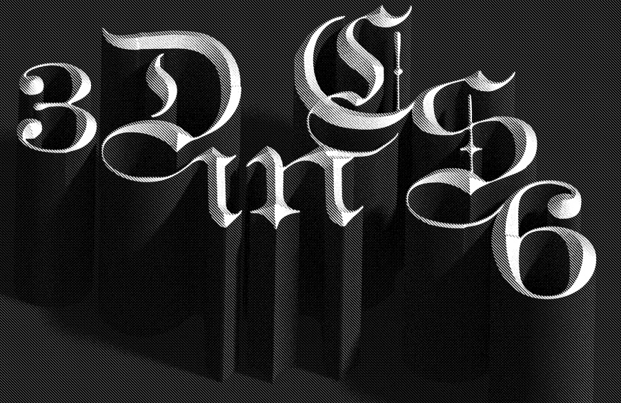 photoshop cs6制作立体3D字母的操作步骤