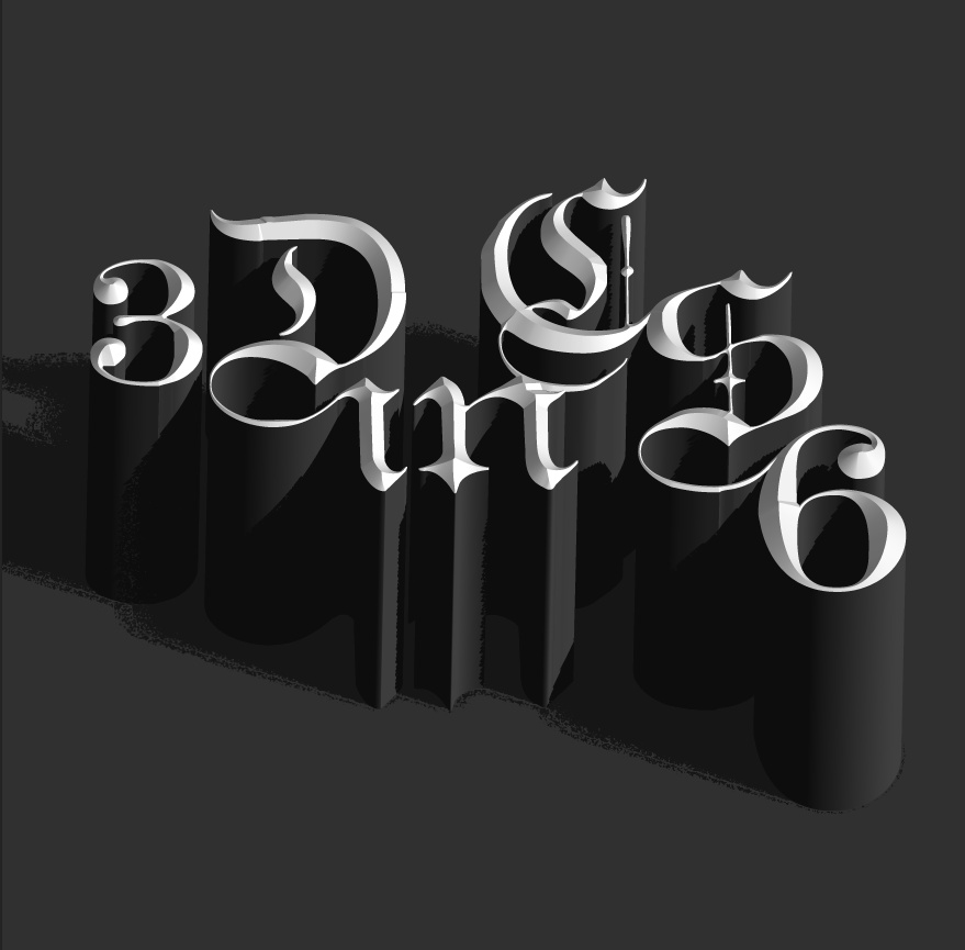 photoshop cs6制作立体3D字母的操作步骤