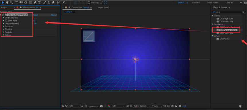 ae粒子特效怎么做？ae制作三角粒子背景动画技巧分享