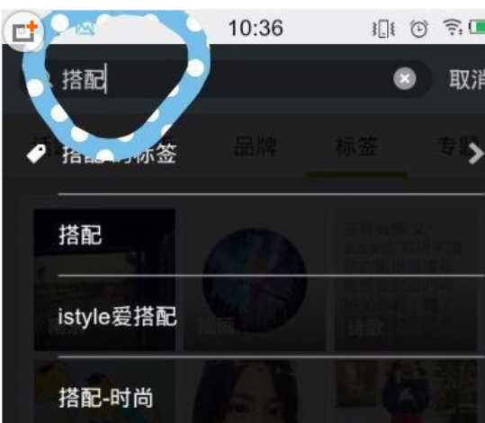 LOFTER搜索别人的简单操作