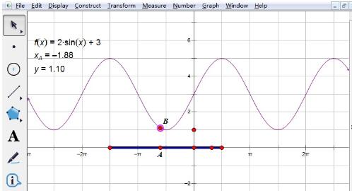 几何画板截取部分曲线的操作过程